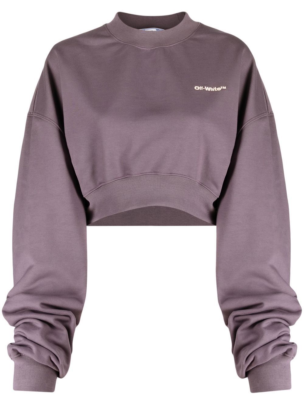 Off-White Sweatshirt mit Logo-Print - Violett von Off-White