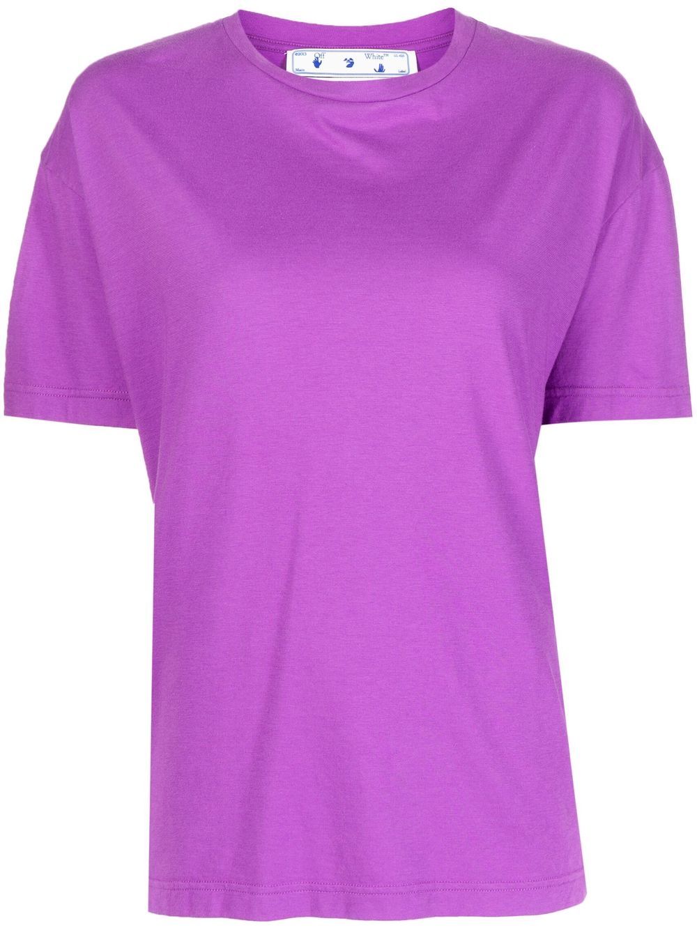 Off-White T-Shirt mit rundem Ausschnitt - Violett von Off-White
