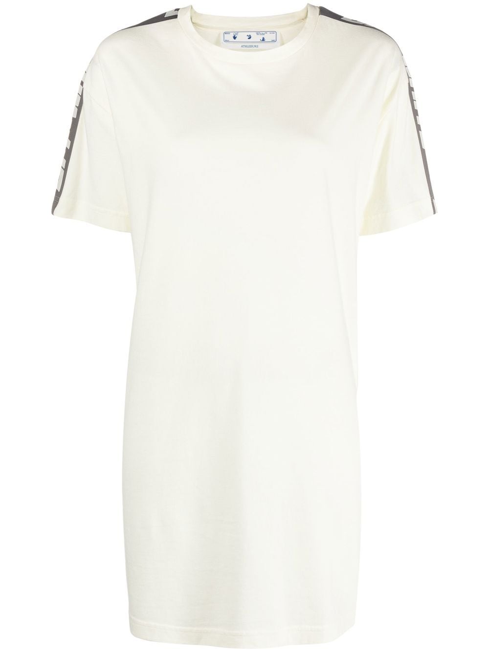 Off-White T-Shirtkleid mit seitlichen Streifen - Nude von Off-White