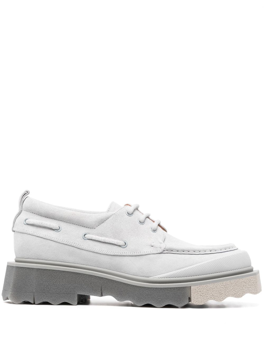 Off-White suede boat shoes - Grau von Off-White