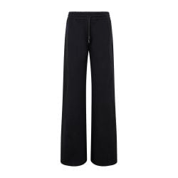 Off-white Damen Sweatpants Aus Baumwolle Mit Kordelzug In Schwarz von Off-White