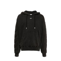 Off-white St. Matthew Schwarzer Baumwoll-hoodie von Off-White