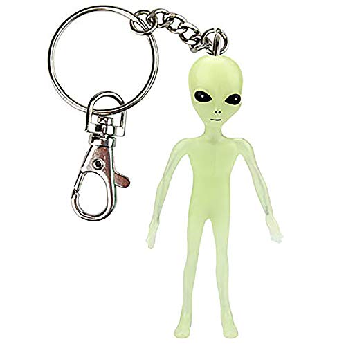 Off the Wall Toys Alien Schlüsselanhänger leuchtet im Dunkeln, Grün, Einheitsgröße Off the Wall Toys Alien Schlüsselanhänger leuchtet im Dunkeln, Grün, Einheitsgröße von Off the Wall Toys