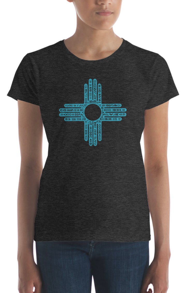 New Mexico Zia Shirt, Frauen T-Shirt, Grafik Flagge Stolz Shirt von OffBeatByEllen