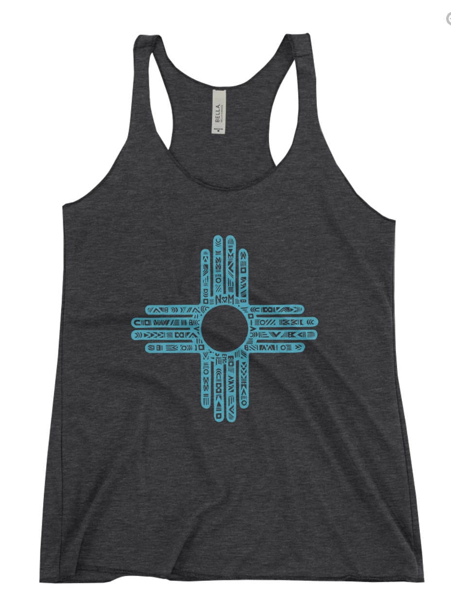 New Mexico Zia Tank Top, Grafik T-Shirt, Damen Nm Tank, Shirt, Flagge Auf Bestellung Gefertigt von OffBeatByEllen