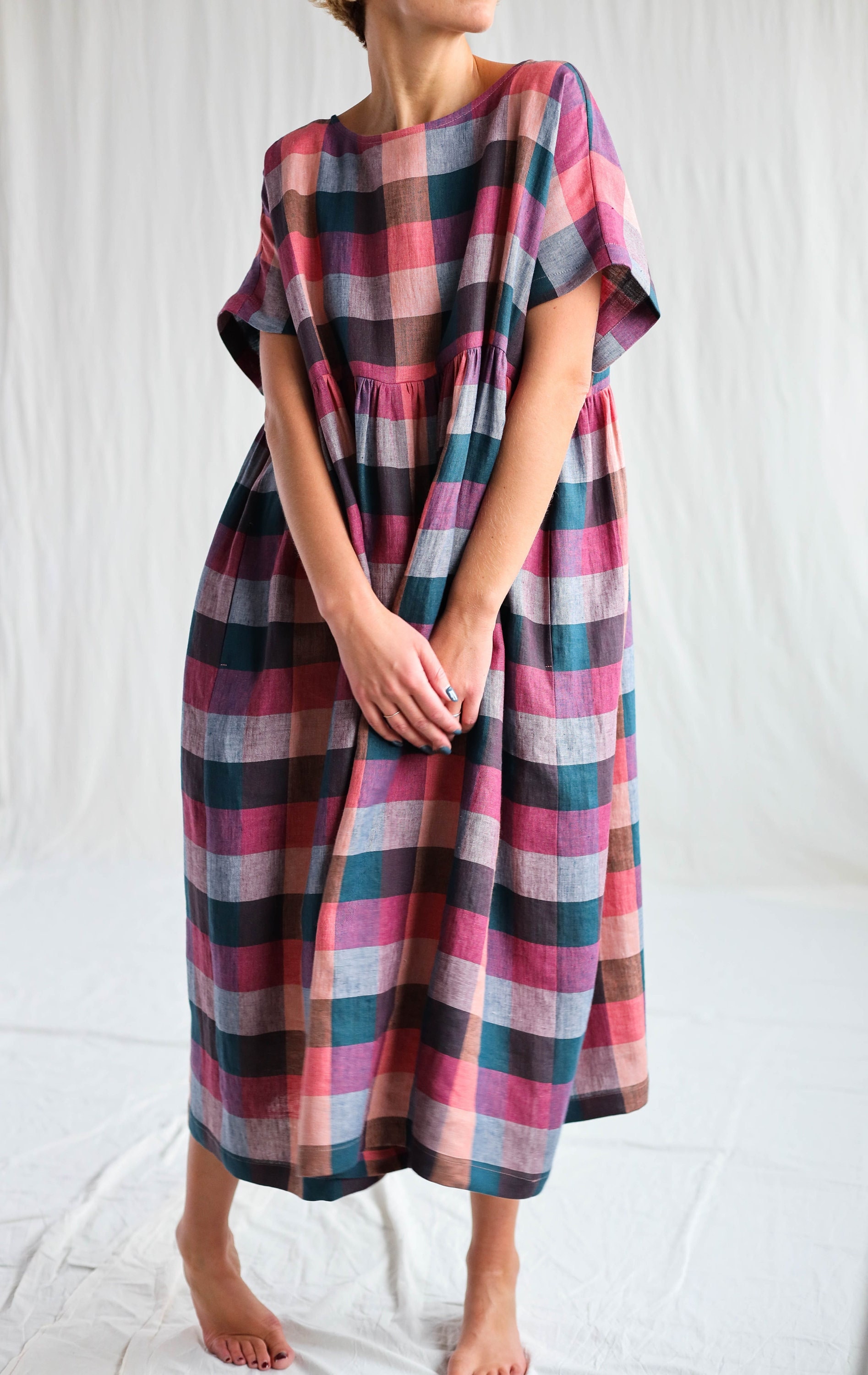 Versandfertig/Oversize Leinenkleid Silvina/Offon Clothing von OffOn