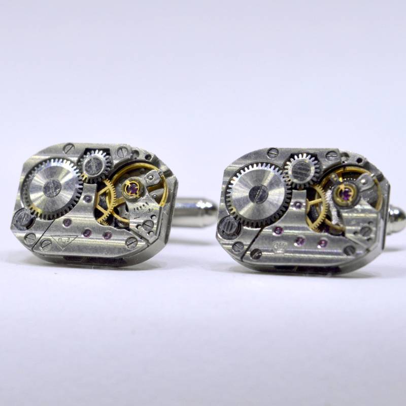 Hochzeitstag Geschenk - Manschettenknöpfe Aus Edelstahl Mit Stil von OffTheCuff2010