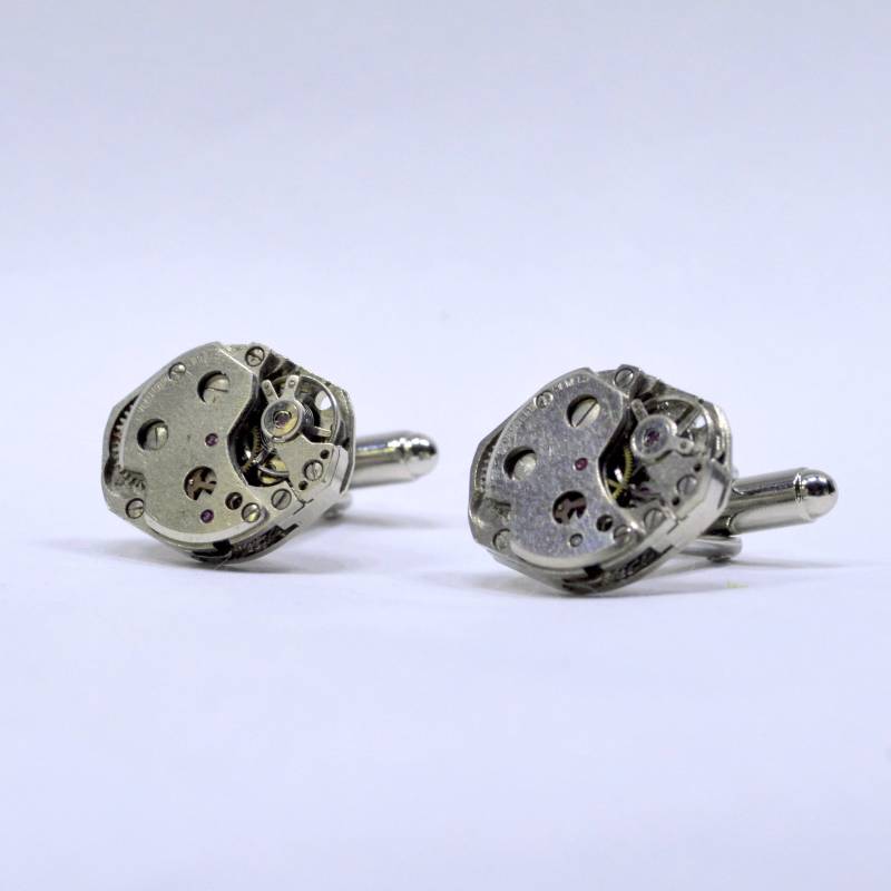 Uhrwerk Manschettenknöpfe Ideales Geschenk Zur Hochzeit, Geburtstag Oder Jubiläum von OffTheCuff2010