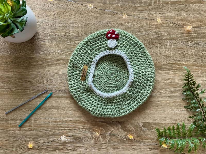 Pilz Mütze Mit Slouchy-Mütze von OffTheHookByLiv