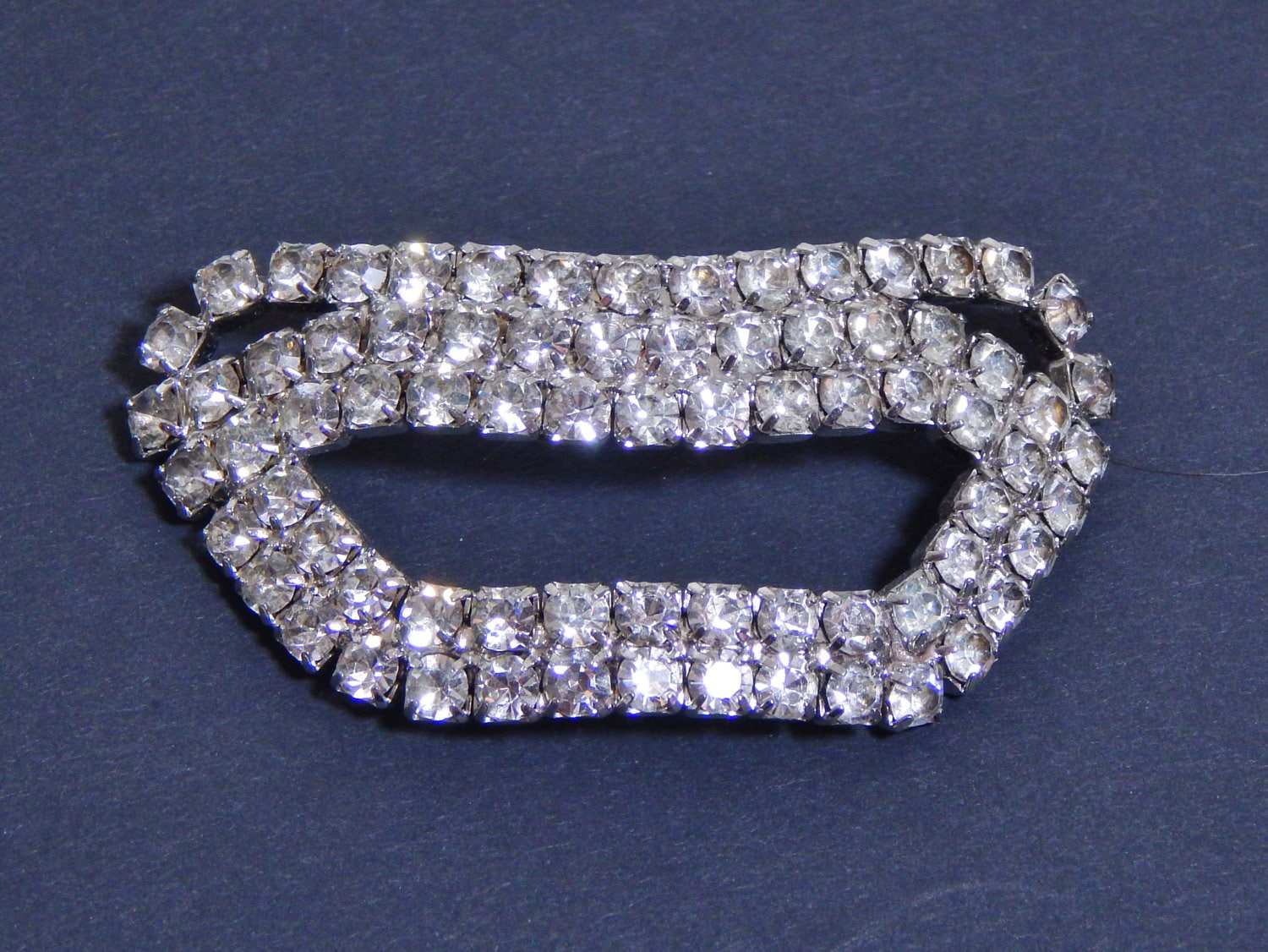 Vintage Schmuck Kleid Clip Oder Schuh Erstaunliche Geschnitten Strass Mid Century Fashion 40Er Jahre 50Er Bling von OffbeatAvenue