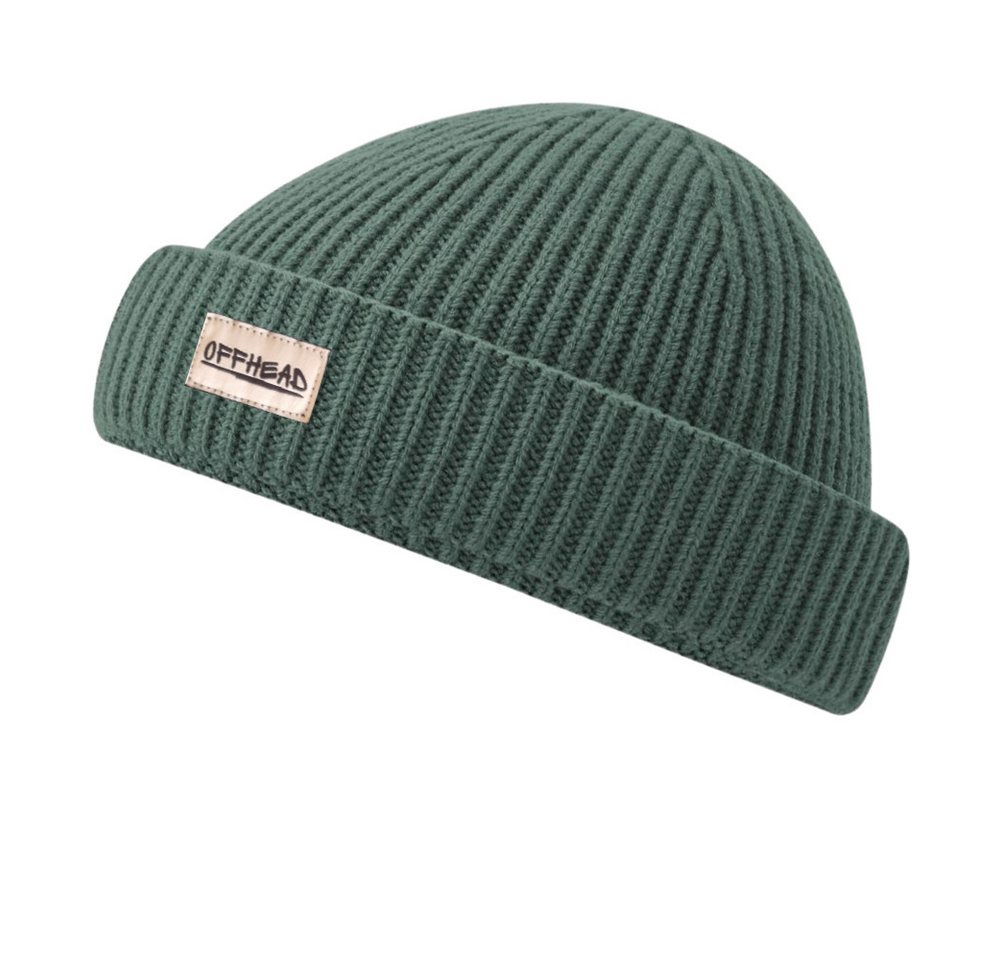Offhead Strickmütze Fischermütze Beanie Herren Seemannsmütze Kurz von Offhead