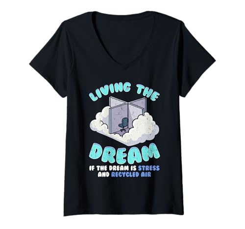 Damen Coffee First Office Humor-Druck für Arbeitsliebhaber T-Shirt mit V-Ausschnitt Damen Coffee First Office Humor-Druck für Arbeitsliebhaber T-Shirt mit V-Ausschnitt von Office, Life Funny Apparel and s Co.