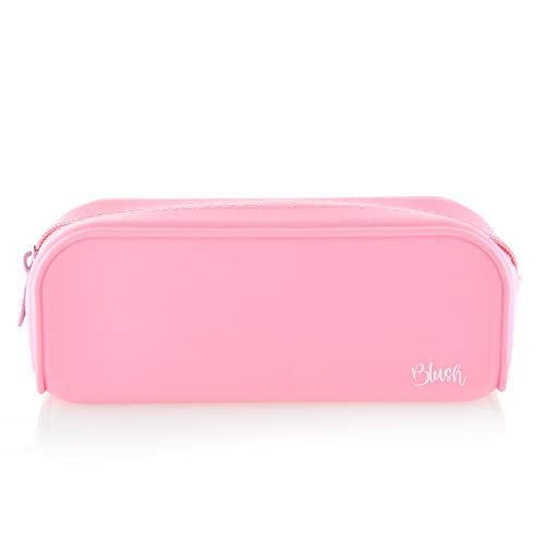 Office Box Federmäppchen Silikon Blush Pastel - Federmäppchen aus Silikon mit ultra weicher Haptik, Mehrzwecktasche für Reisen, Schulbedarf usw. - Ref. 58105- by, Rosa blush, Schultaschen von office box