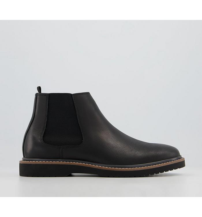 Office Bolton Wedge Chelsea Boots BLACK LEATHER,Black von Office