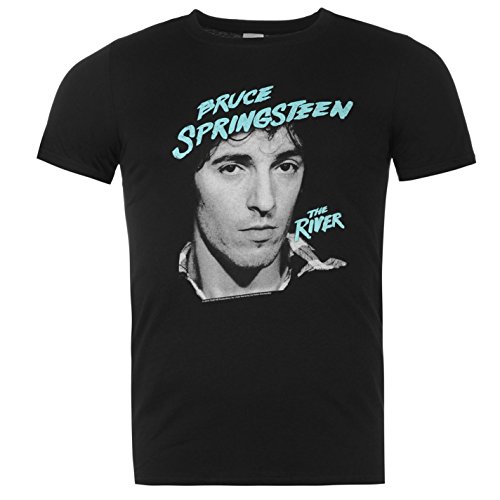Bruce Springsteen OFFIZIELLER THE RIVER T-Shirt Herren schwarz Top T-Shirt, Herren, schwarz, Large von Official Brand