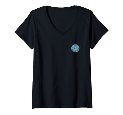 Damen Department of Defense Logo T-Shirt T-Shirt mit V-Ausschnitt Damen Department of Defense Logo T-Shirt T-Shirt mit V-Ausschnitt von Official Government Department Tshirt