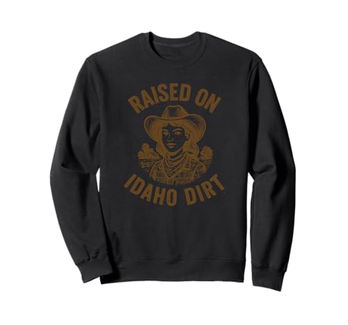 Raised On Idaho Dirt Cow Mädchenhut für Mütter, Mädchen, Omas Sweatshirt Raised On Idaho Dirt Cow Mädchenhut für Mütter, Mädchen, Omas Sweatshirt von Official Idaho Heritage Supply Co.