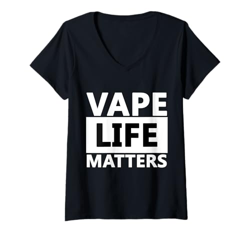 Damen Vape Life Matters – Vaping-Ausrüstung für Vape Mod & Juice Vapes T-Shirt mit V-Ausschnitt Damen Vape Life Matters – Vaping-Ausrüstung für Vape Mod & Juice Vapes T-Shirt mit V-Ausschnitt von Official Vape Lords