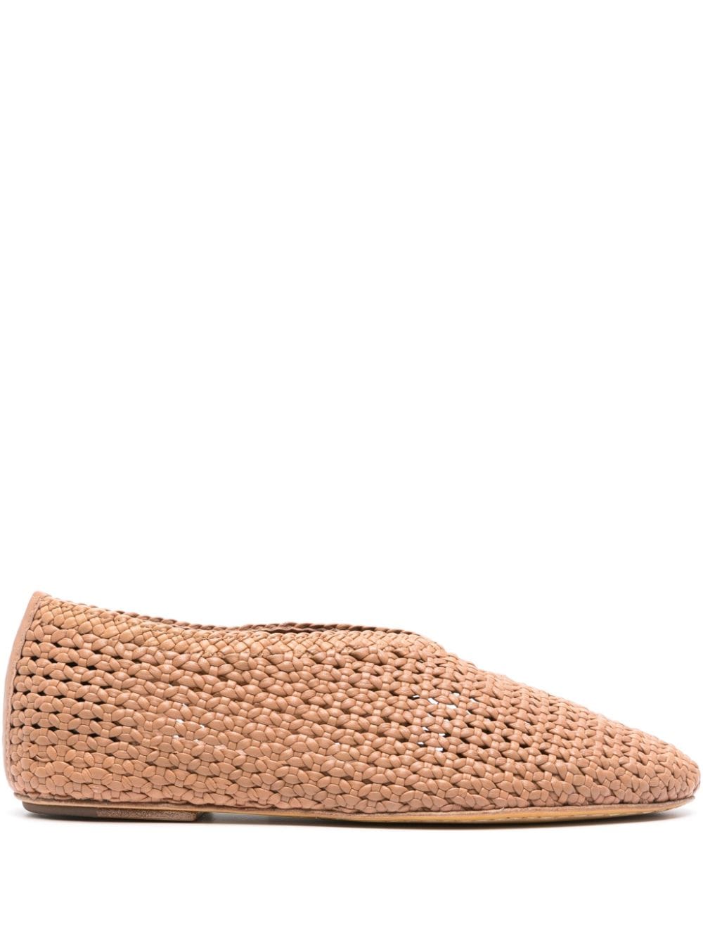 Officine Creative Bessie Loafer mit Webmuster - Nude von Officine Creative