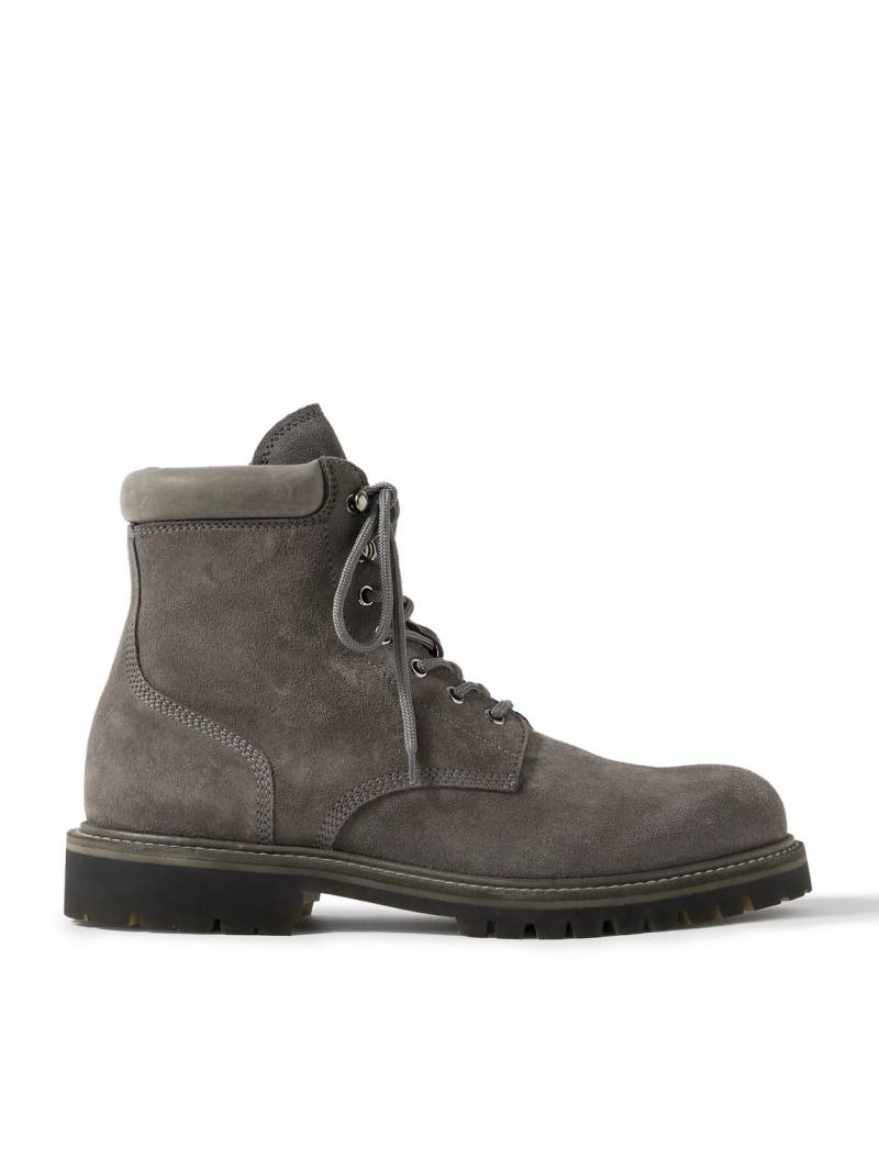 Officine Creative - Boss 002 Leather-Trimmed Suede Boots - Men - Gray - EU 43.5 von Officine Creative