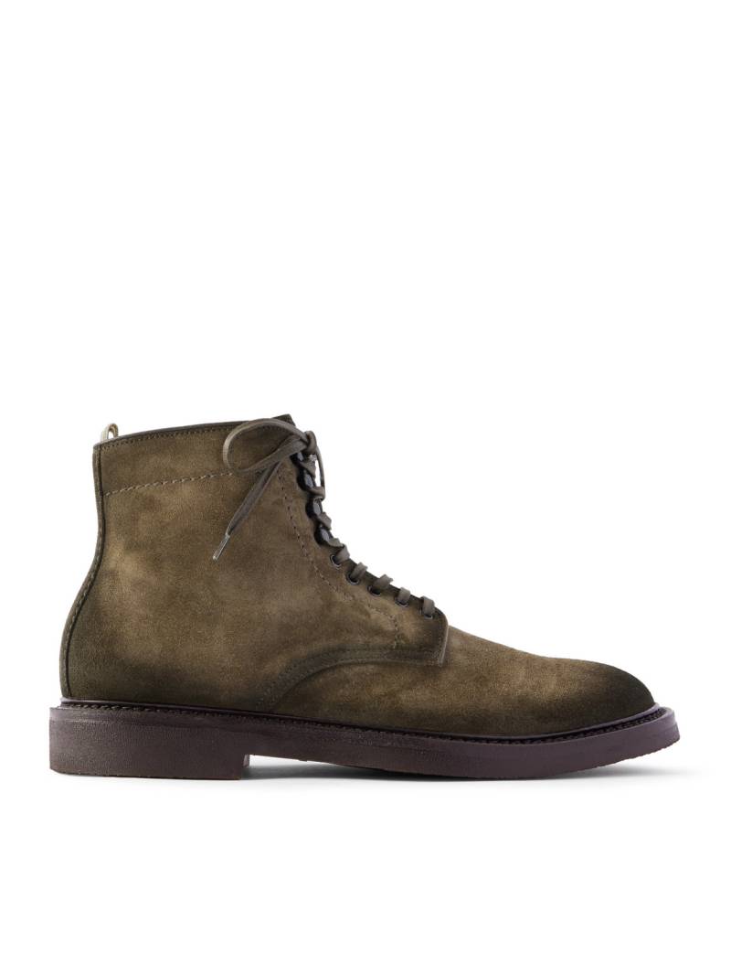 Officine Creative - Hopkins Flexi 203 Suede Boots - Men - Green - EU 40.5 von Officine Creative