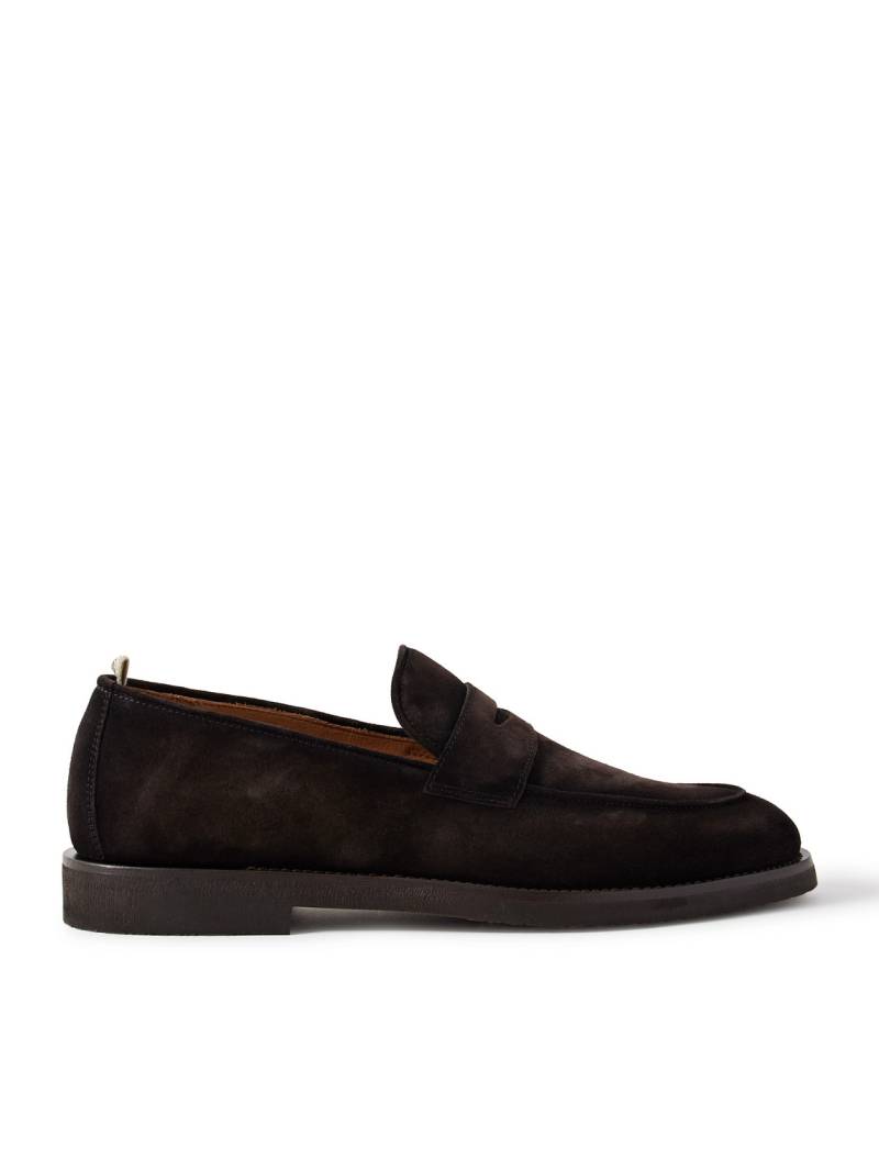 Officine Creative - Opera 001 Suede Penny Loafers - Men - Brown - EU 42.5 von Officine Creative