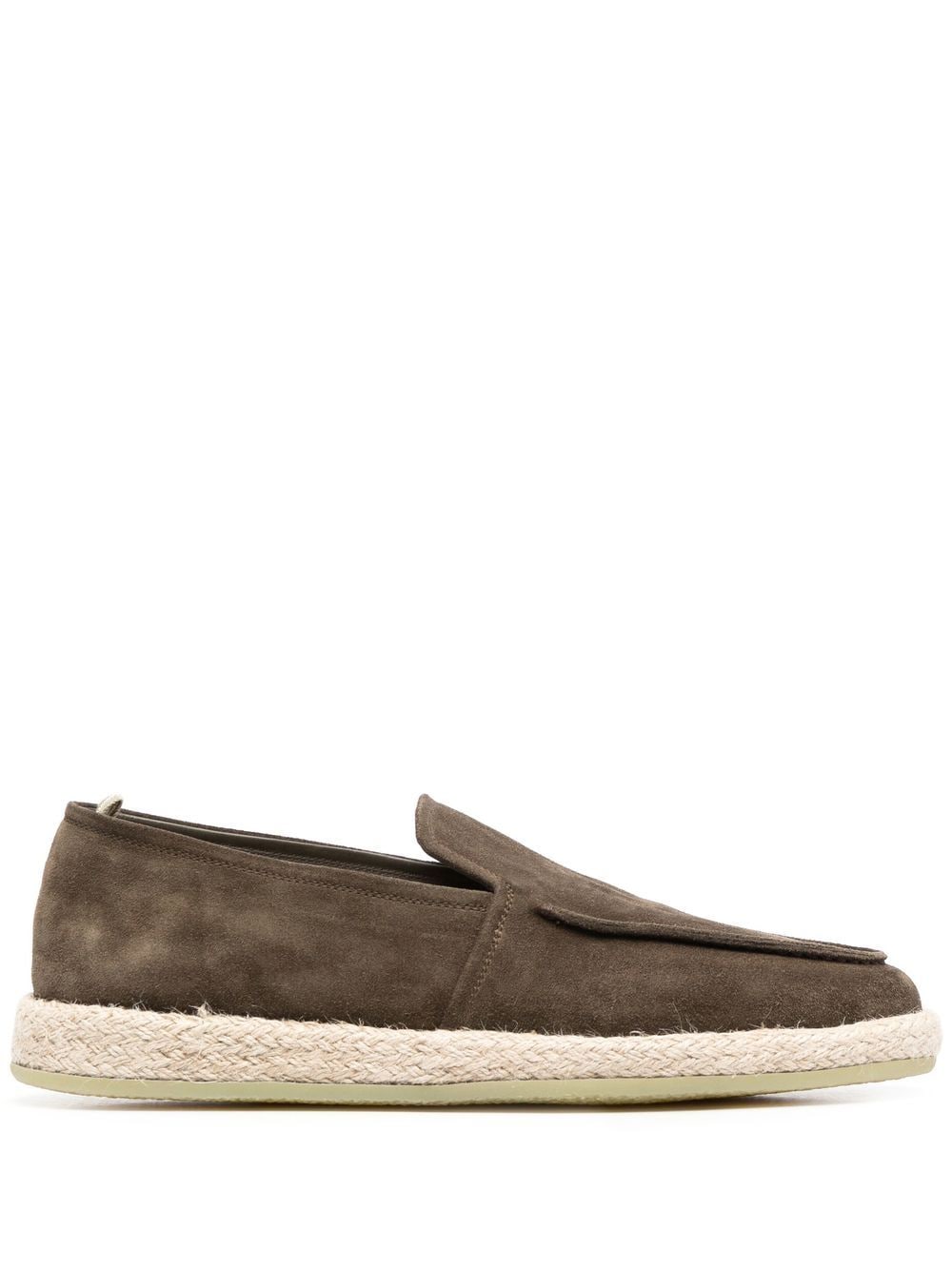 Officine Creative Roped Loafer aus Wildleder - Grün von Officine Creative