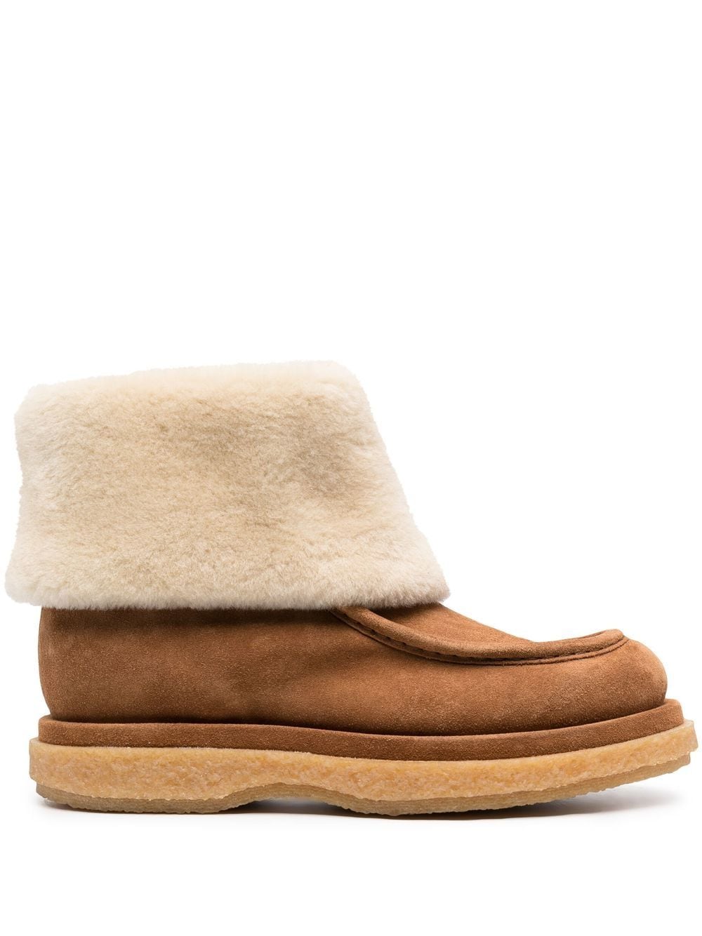 Officine Creative Shearling-Stiefeletten - Nude von Officine Creative