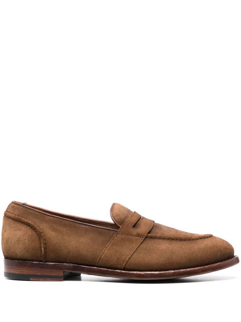 Officine Creative Temple Penny-Loafer aus Wildleder - Braun von Officine Creative