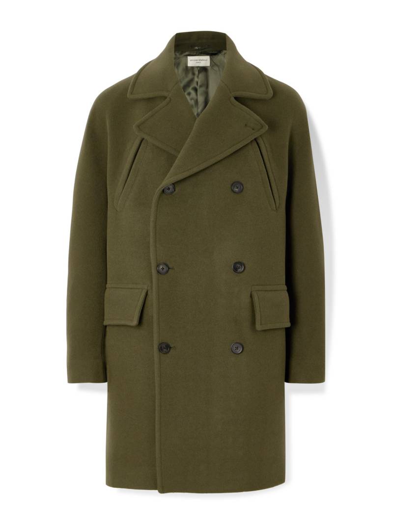 Officine Générale - Amir Double-Breasted Brushed Wool-Blend Coat - Men - Green - IT 54 von Officine Générale