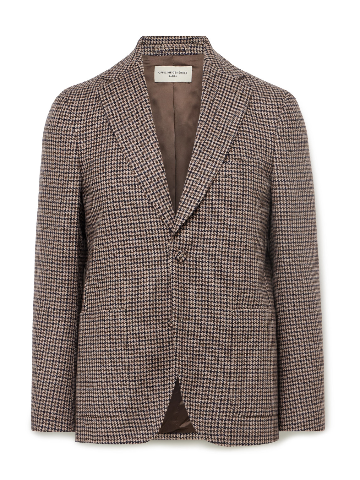Officine Générale - Arthus Houndstooth Wool-Blend Blazer - Men - Gray - IT 48 von Officine Générale
