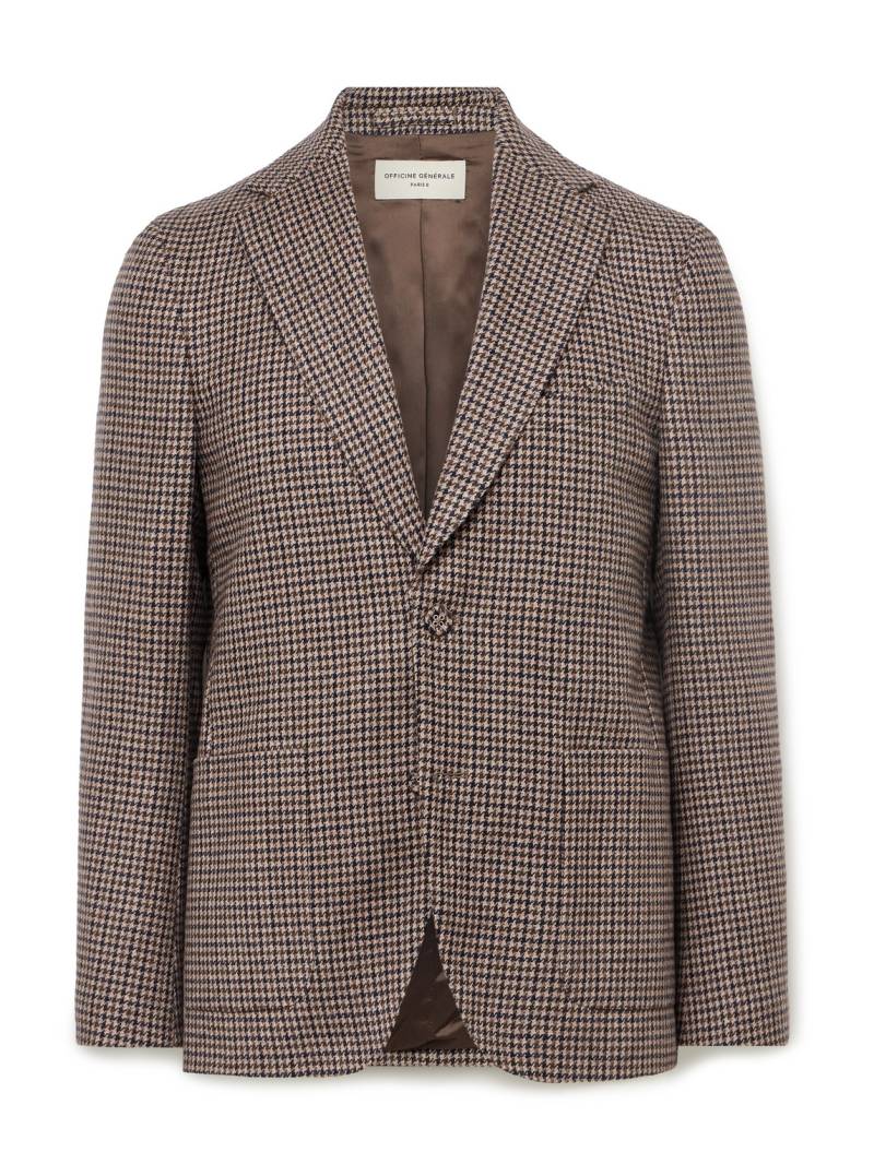 Officine Générale - Arthus Houndstooth Wool-Blend Blazer - Men - Gray - IT 48 von Officine Générale