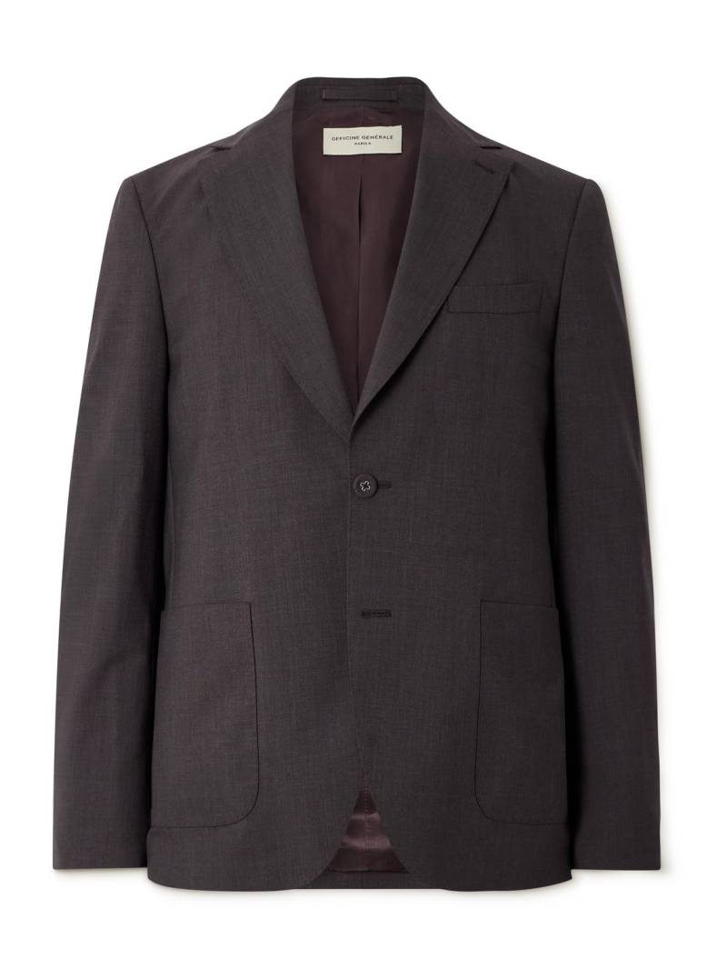 Officine Générale - Arthus Wool-Blend Blazer - Men - Brown - IT 54 von Officine Générale