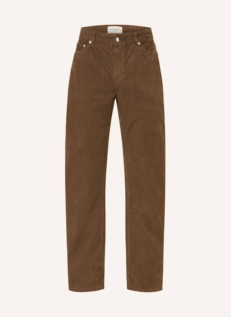 Officine Générale Cordhose James Regular Fit braun von Officine Générale
