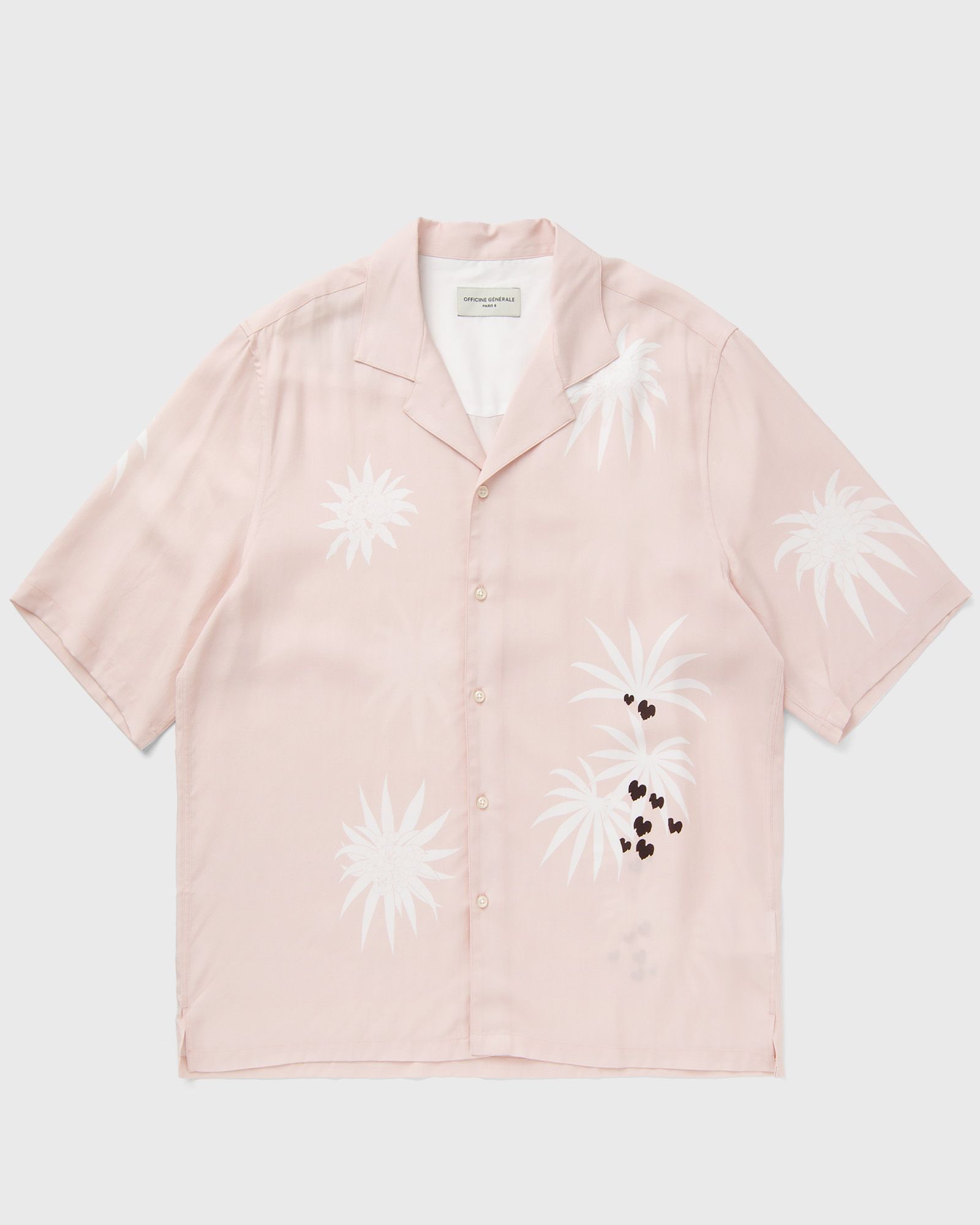 Officine Générale EREN SS CLY PALM TREE PRINT men Shortsleeves pink in Größe:M von Officine Générale