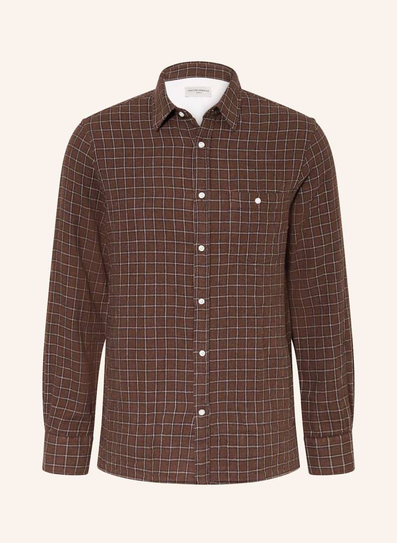 Officine Générale Hemd Younes Comfort Fit braun von Officine Générale
