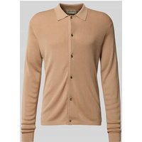 Officine Générale Jacke aus Lyocell-Mix in Strick-Optik in Beige, Größe L von Officine Générale
