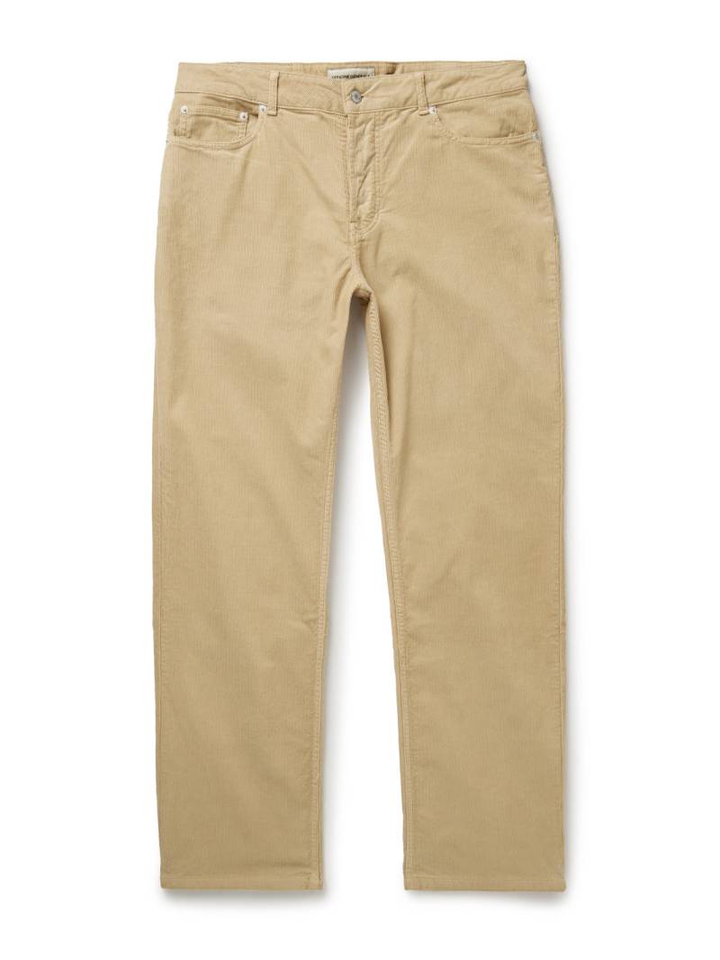 Officine Générale - James Slim-Fit Straight-Leg Cotton-Blend Corduroy Trousers - Men - Neutrals - UK/US 28 von Officine Générale