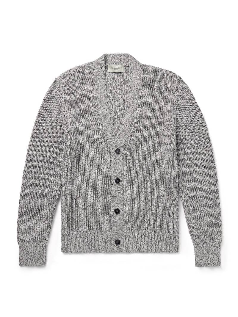 Officine Générale - Miles Ribbed Organic Cotton Cardigan - Men - Gray - XL von Officine Générale