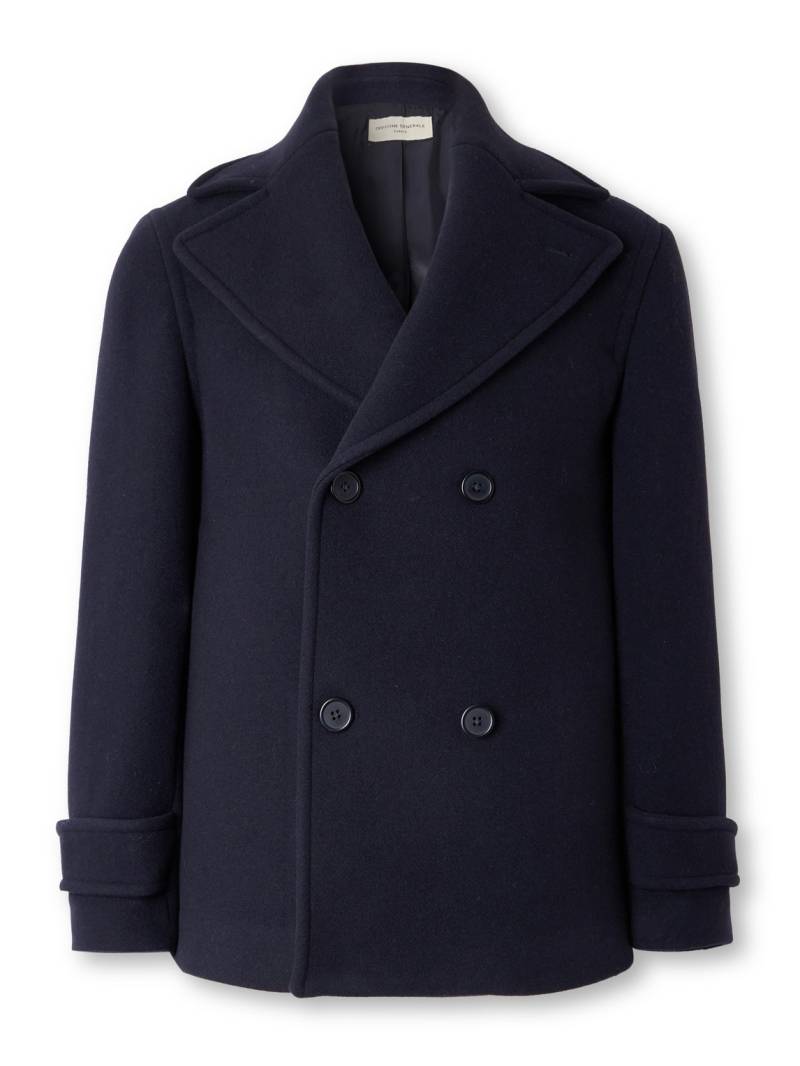 Officine Générale - Pat Double-Breasted Wool-Blend Peacoat - Men - Blue - IT 48 von Officine Générale