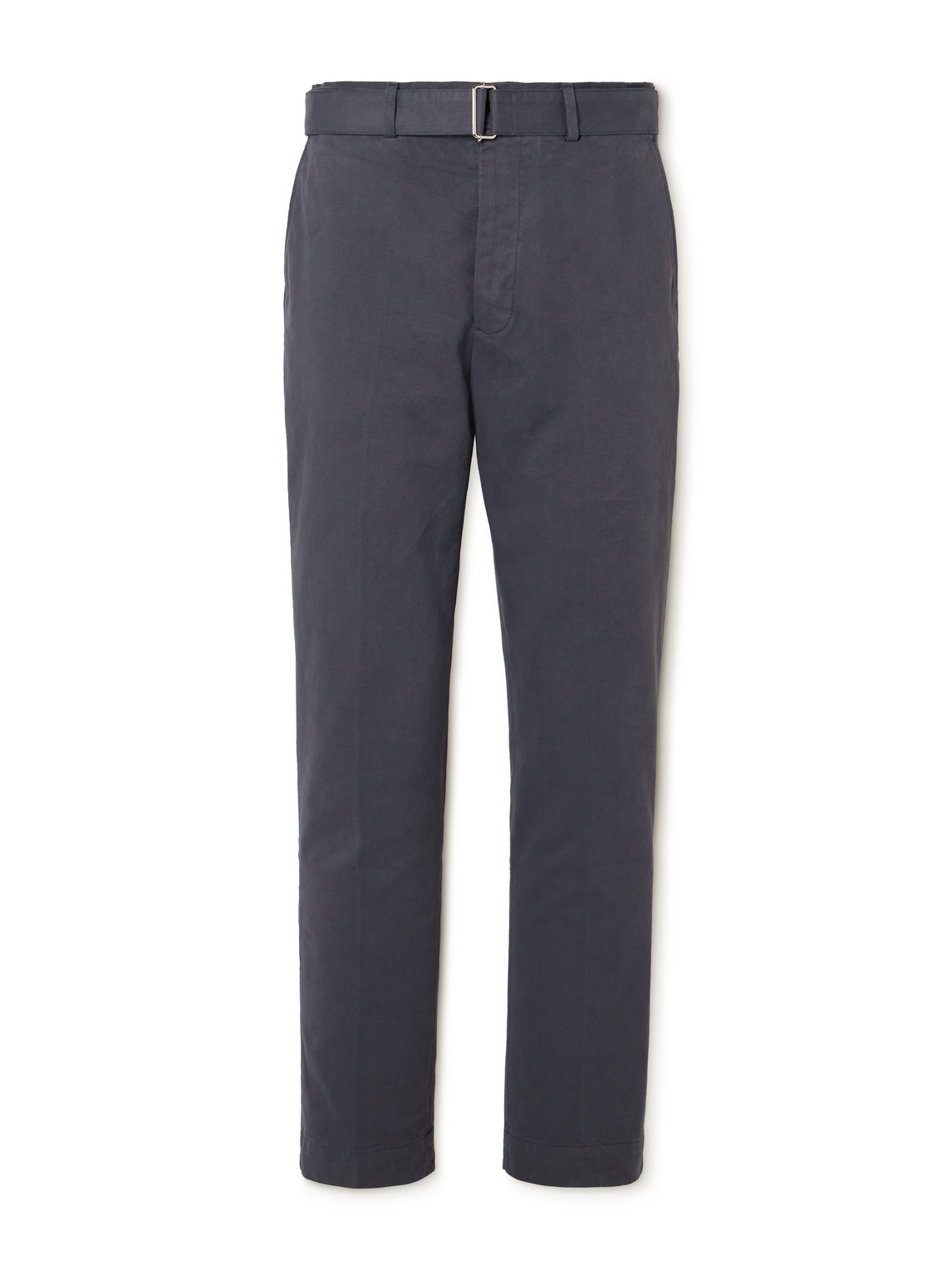 Officine Générale - Straight-Leg Belted Cotton-Twill Trousers - Men - Black - UK/US 32 von Officine Générale