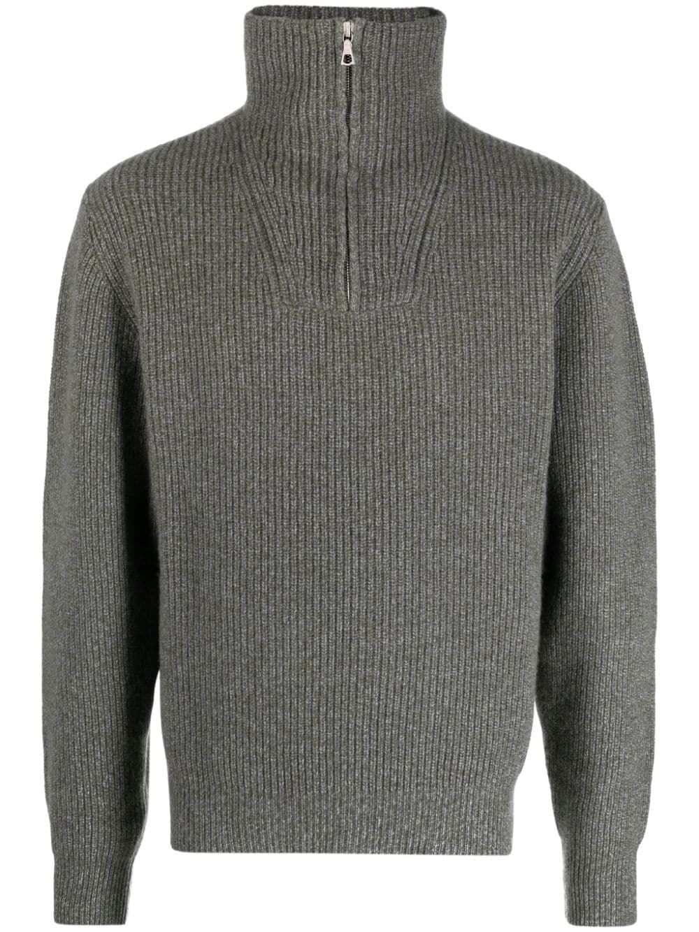 Officine Generale Tarek Pullover mit Stehkragen - Grün von Officine Generale