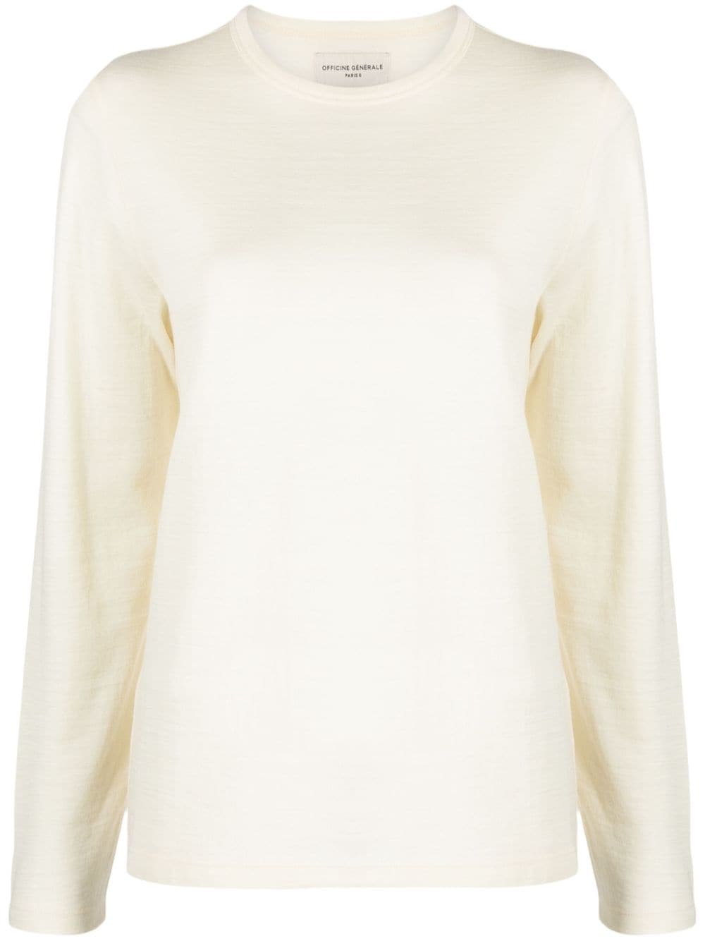 Officine Generale Pullover mit rundem Ausschnitt - Nude von Officine Generale