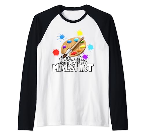 Offizielles Malshirt Malen Zeichnen Farben Mädchen Jungen Raglan Offizielles Malshirt Malen Zeichnen Farben Mädchen Jungen Raglan von Offizielles Malshirt
