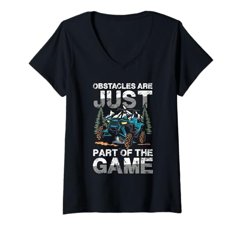 Damen Hindernisse sind nur EIN Teil des Spiels Offroad T-Shirt mit V-Ausschnitt Damen Hindernisse sind nur EIN Teil des Spiels Offroad T-Shirt mit V-Ausschnitt von Offroad Adventure Mountain Enthusiasts