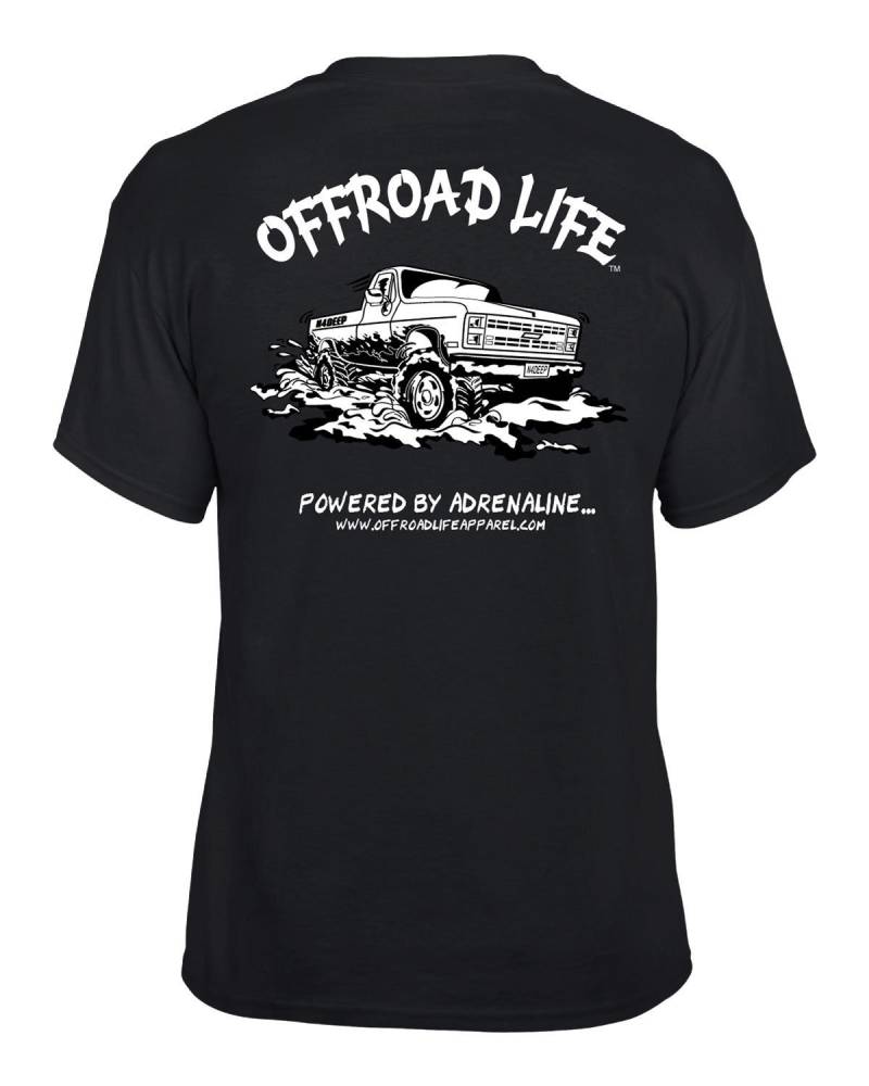 Offroad Life, Erwachsene Shirt, Truck, Schwarz, Weißer Text, Ol1009 Offroad Life, Erwachsene Shirt, Truck, Schwarz, Weißer Text, Ol1009 von OffroadLife