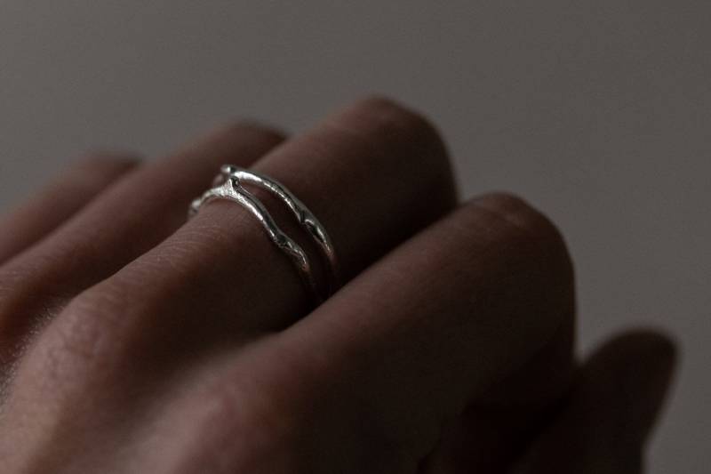 Silberzweig Ring | Verstellbar "Hirte Des Waldes', Recycelter Silber Ring, Eco Nachhaltiger Schmuck von Oflandandseastudio
