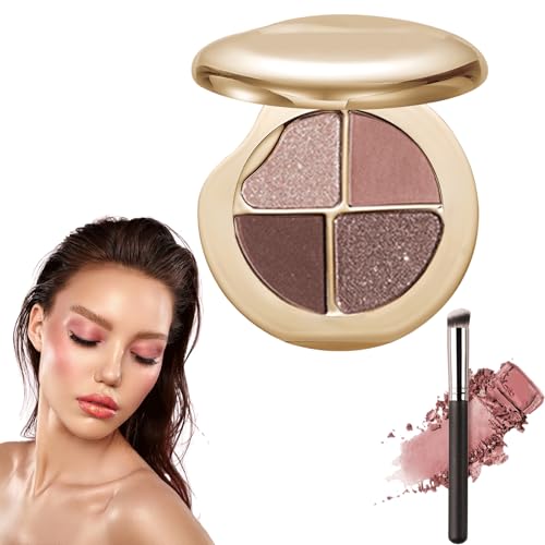 Glow Wardrobe Eye & Cheek Palette – Eyeshadow and Highlighter Makeup, Silky Smooth Formula, Hypoallergenic, Blends Easily Without Irritation, All-Day Wear (01#) von Oforest