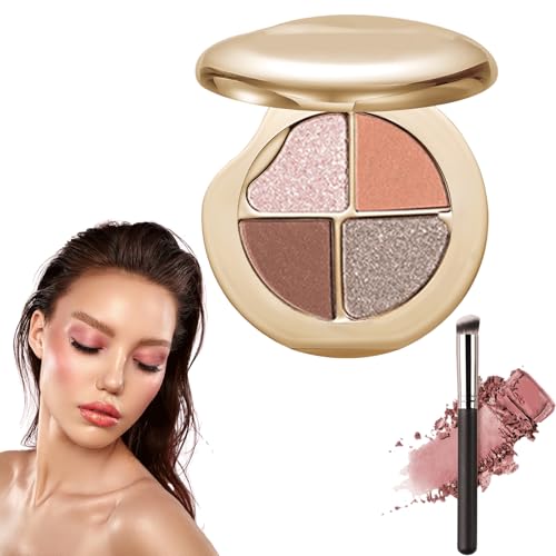 Glow Wardrobe Eye & Cheek Palette – Eyeshadow and Highlighter Makeup, Silky Smooth Formula, Hypoallergenic, Blends Easily Without Irritation, All-Day Wear (02#) von Oforest