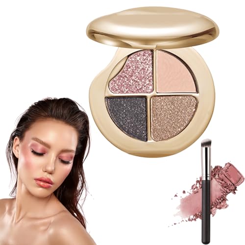 Glow Wardrobe Eye & Cheek Palette – Eyeshadow and Highlighter Makeup, Silky Smooth Formula, Hypoallergenic, Blends Easily Without Irritation, All-Day Wear (03#) von Oforest